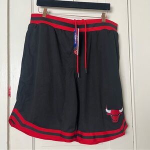 Ultra Game NBA Official Soft Air Shorts- Chicago Bulls OG Fit Red Black NWT XL